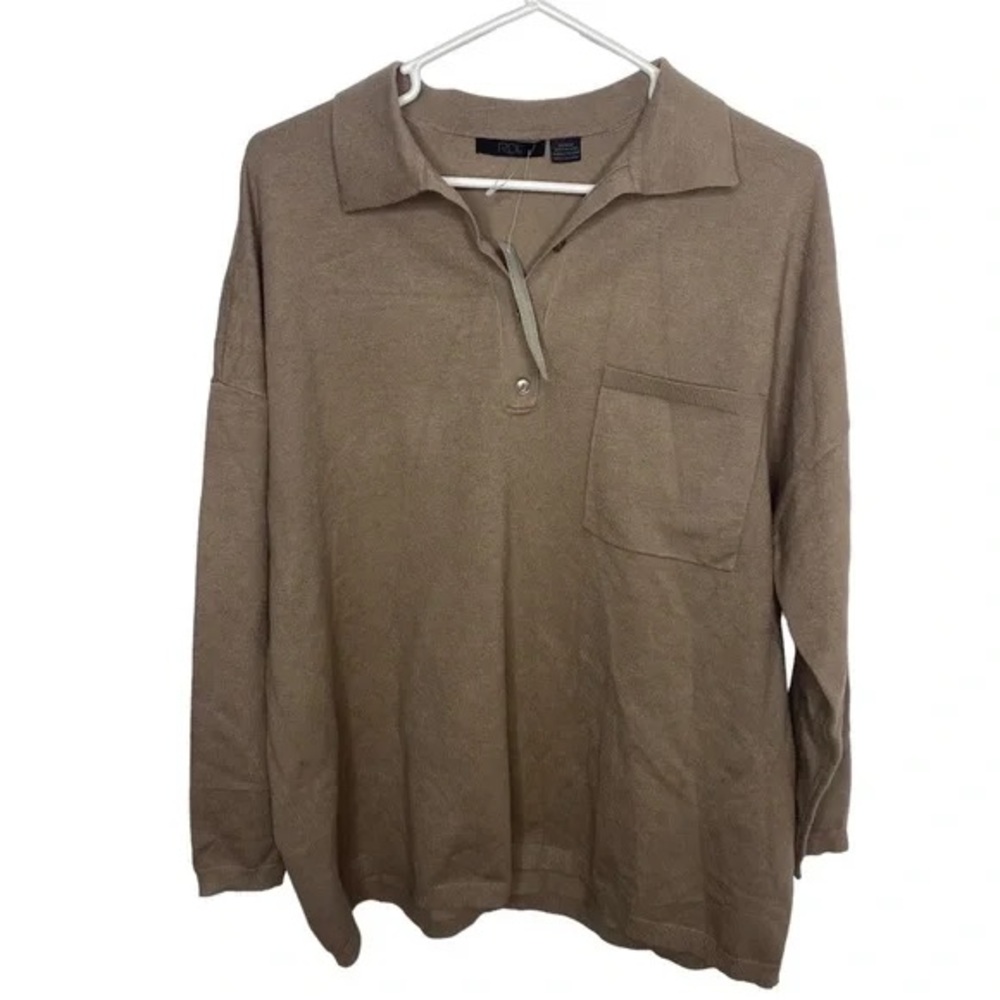 RDI Polo style sweater in Tan XL